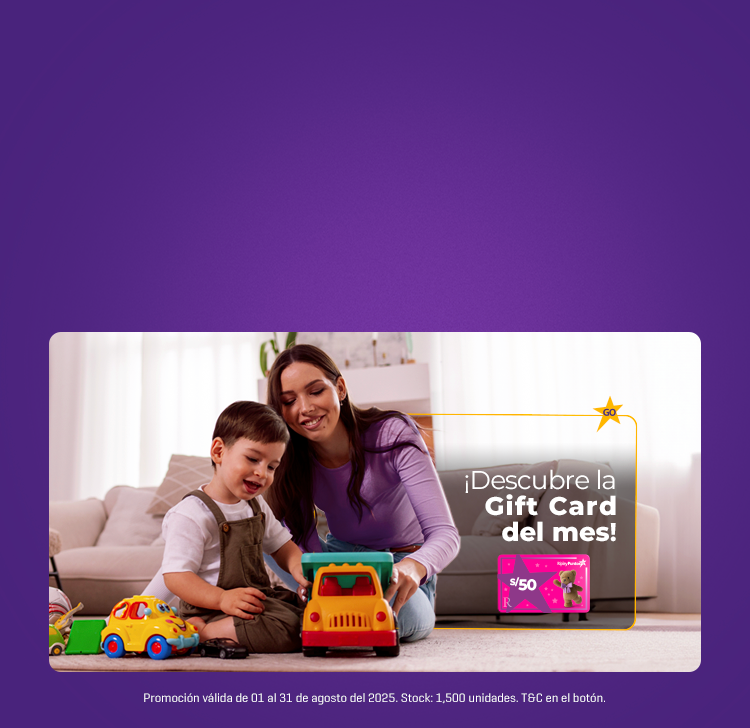 Canjea una Gift Card de S/50